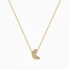 Necklaces & Pendants|Effy Jewelry 925 Gold Plated Sterling Silver Diamond Crescent Moon Pendant