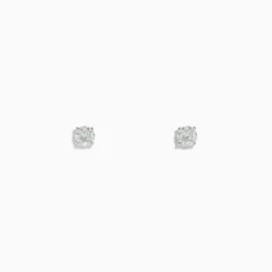 Earrings|Effy Jewelry 14 Karat White Gold Diamond Stud Earrings with 0.33TCW Round Diamonds