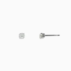 Earrings|Effy Jewelry 14 Karat White Gold Diamond Stud Earrings with 0.33TCW Round Diamonds