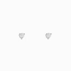 Earrings|Effy Jewelry 14 Karat White Gold Diamond Stud Earrings with 0.20TCW Round Diamonds