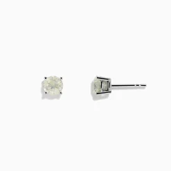 Earrings|Effy Jewelry 14 Karat White Gold Diamond Stud Earrings with 1.50TCW Round Diamonds