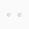 Earrings|Effy Jewelry 14 Karat White Gold Diamond Stud Earrings with 1.00TCW Round Diamonds