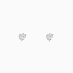 Earrings|Effy Jewelry 14 Karat White Gold Diamond Stud Earrings with 0.40TCW Round Diamonds
