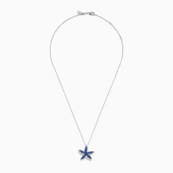 Necklaces & Pendants|Effy Jewelry 925 Silver Tanzanite and Diamond Starfish Pendant