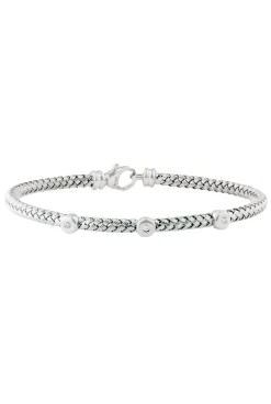 Bracelets|Effy Jewelry 925 Sterling Silver and Diamond Bracelet, .04 TCW
