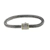 Bracelets|Effy Jewelry 925 Sterling Silver and 18K Yellow Gold Diamond Bracelet, 0.14 TCW