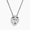 Necklaces & Pendants|BH Multi 925 Sterling Silver Black Diamond Lion Pendant, 0.07 TCW