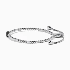 Bracelets|BH Multi 925 Sterling Silver Black Diamond Bracelet, 0.22 TCW