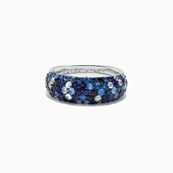 Rings|Effy Jewelry 925 Sterling Silver Blue and White Sapphire Splash Ring, 2.42 TCW