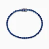 Bracelets|BH Multi 925 Sterling Silver Blue Sapphire Tennis Bracelet, 6.99 TCW