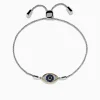 Bracelets|Effy Jewelry 925 Sterling Silver Blue Sapphire and Diamond Evil Eye Bracelet