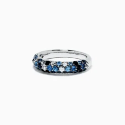 Rings|Effy Jewelry 925 Sterling Silver Blue Sapphire Splash Ring, 1.80 TCW