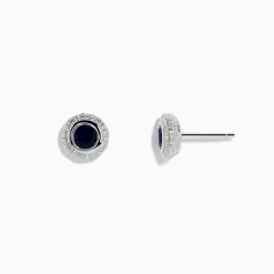 Earrings|Effy Jewelry 925 Sterling Silver Blue Sapphire Stud Earrings