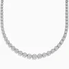 Necklaces & Pendants|Effy Jewelry 925 Sterling Silver Diamond Bouquet Necklace