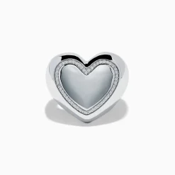 Rings|Effy Jewelry 925 Sterling Silver Diamond Bubble Heart Ring