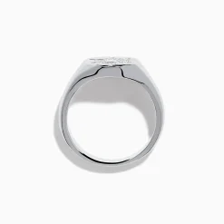 Rings|Effy Jewelry 925 Sterling Silver Diamond Star of David Ring