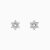 Earrings|Effy Jewelry 925 Sterling Silver Diamond Star of David Earrings