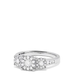 Rings|Effy Jewelry 925 Sterling Silver Diamond Cluster Ring, 0.49 TCW