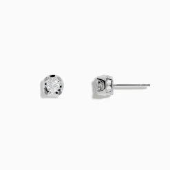 Earrings|Effy Jewelry 925 Sterling Silver Diamond Stud Earrings