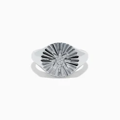 Rings|Effy Jewelry 925 Sterling Silver Diamond Star Ring