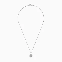 Necklaces & Pendants|Effy Jewelry 925 Sterling Silver Diamond Cluster Pendant