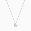 Necklaces & Pendants|BH Multi 925 Sterling Silver Diamond Moon Necklace