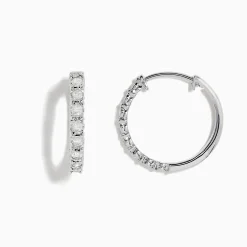 Earrings|BH Multi 925 Sterling Silver Diamond Hoop Earrings