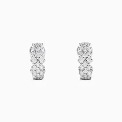 Earrings|Effy Jewelry 925 Sterling Silver Diamond Earrings, 0.33 TCW