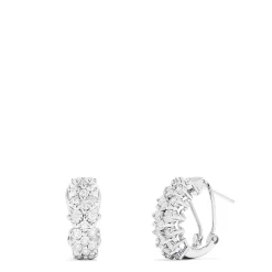 Earrings|Effy Jewelry 925 Sterling Silver Diamond Earrings, 0.33 TCW