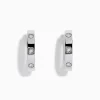 Earrings|Effy Jewelry 925 Sterling Silver Diamond Huggie Earrings