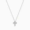 Necklaces & Pendants|Effy Jewelry 925 Sterling Silver Diamond Cross Pendant