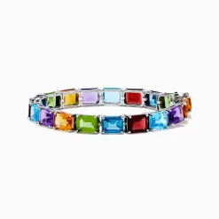 Bracelets|Effy Jewelry 925 Sterling Silver Multi Gemstone Tennis Bracelet