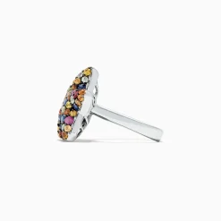 Rings|Effy Jewelry 925 Sterling Silver Multi Sapphire Splash Starfish Ring, 2.90 TCW