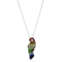 Necklaces & Pendants|Effy Jewelry 925 Sterling Silver Multi Sapphire Parrot Pendant, 1.90 TCW