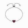Bracelets|Effy Jewelry 925 Sterling Silver Ruby Heart Bracelet, 0.62 TCW