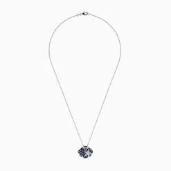 Necklaces & Pendants|Effy Jewelry 925 Sterling Silver Tanzanite and Diamond Seashell Pendant