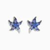 Earrings|Effy Jewelry 925 Sterling Silver Tanzanite and Diamond Starfish Earrings