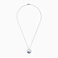 Necklaces & Pendants|Effy Jewelry 925 Sterling Silver Tanzanite and Diamond Wave Pendant