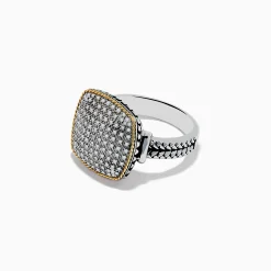 Rings|Effy Jewelry 925 Sterling Silver/18K Yellow Gold Diamond Ring