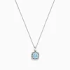 Necklaces & Pendants|Effy Jewelry Aquarius 14K White Gold Aquamarine and Diamond Pendant, 0.78 TCW
