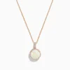 Necklaces & Pendants|BH Multi Aurora 14K Rose Gold Opal and Diamond Pendant, 2.57 TCW