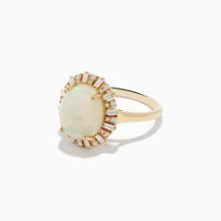 Rings|Effy Jewelry Aurora 14K Yellow Gold Opal Diamond Ring