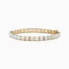 Bracelets|Effy Jewelry Aurora 14K Yellow Gold Opal Tennis Bracelet 17.40 TCW