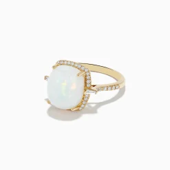Rings|Effy Jewelry Aurora 14K Yellow Gold Opal and Diamond Ring