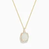 Necklaces & Pendants|Effy Jewelry Aurora 14K Yellow Gold Opal Pendant