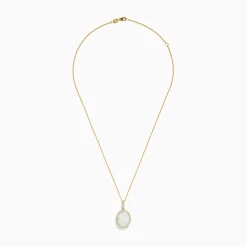Necklaces & Pendants|BH Multi Aurora 14K Yellow Gold Opal and Diamond Pendant