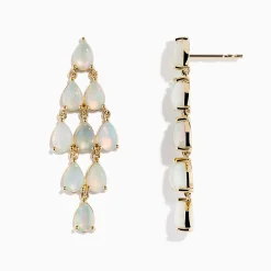 Earrings|Effy Jewelry Aurora 14K Yellow Gold Opal Earrings