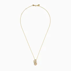 Necklaces & Pendants|Effy Jewelry Aurora 14K Yellow Gold Opal and Diamond Leaf Pendant