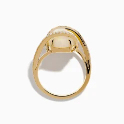 Rings|Effy Jewelry Aurora 14K Yellow Gold Opal and Diamond Ring