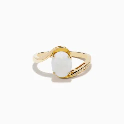Rings|Effy Jewelry Aurora 14K Yellow Gold Opal and Diamond Ring